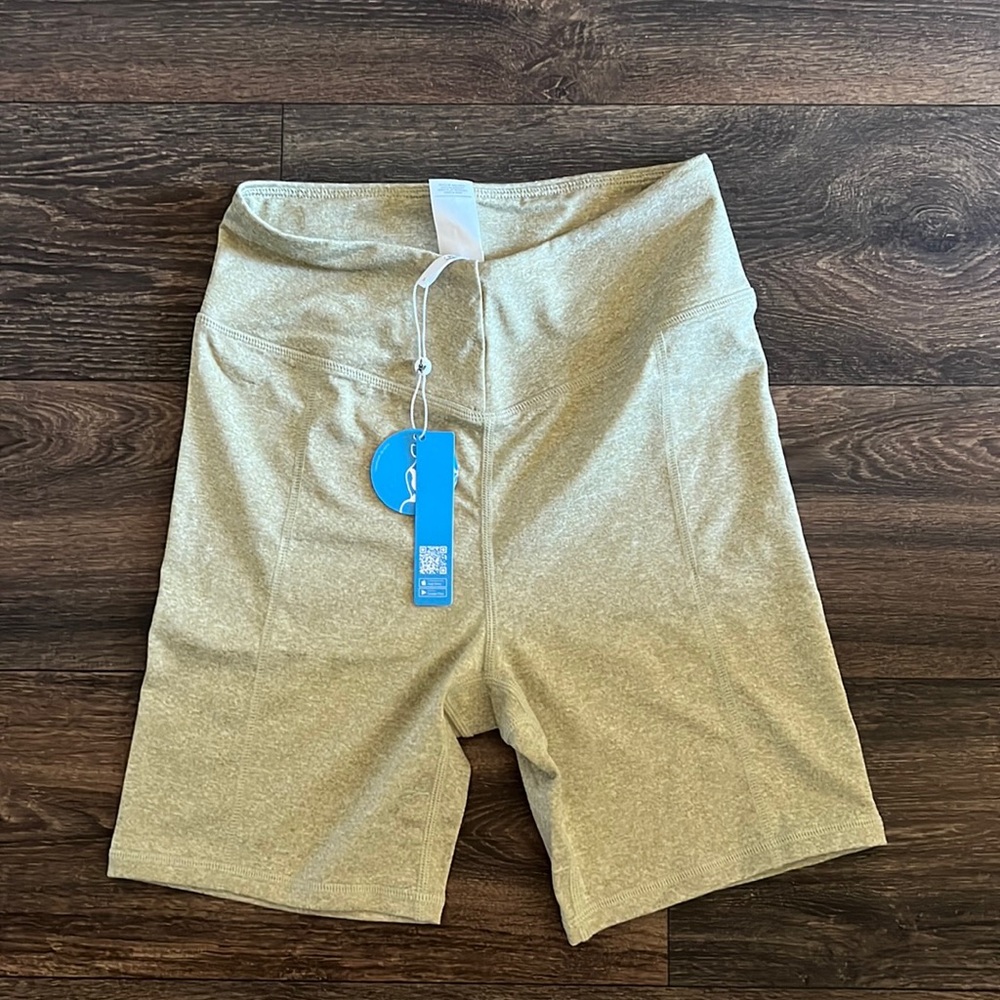 Heathered Biker Shorts